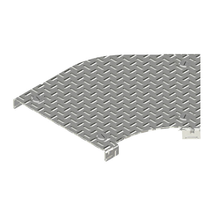 DKC-COMBITECH - SCZ5396505 C5 Coperchio piana 45° Mandorlato sp 3+2 base 300 AL