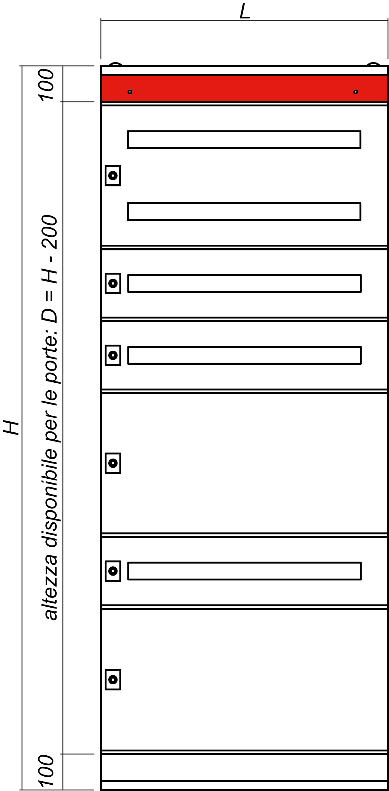DKC-RAMBLOCK - RMBR5CPFE6100 PANNELLO COMPENS. 600 H. 100 MM. (2 PZ)