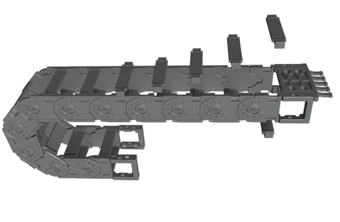 IMYTECH SRL - IMTCPS033.47.R75ST CATENA PORTACAVI 47X23MM STRISCIA 990MM