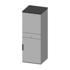 DKC-RAMBLOCK - RMBR5CQEC1866P Armadio porta computer CQEC, dimensioni 1800 x 600 x 600 mm (AxLxP), porta superiore cieca