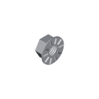 DKC-COMBITECH - SCZMDZ06AIX6 W5 DADO ZIGRINATO PER GIUNZIONI M6 IX6