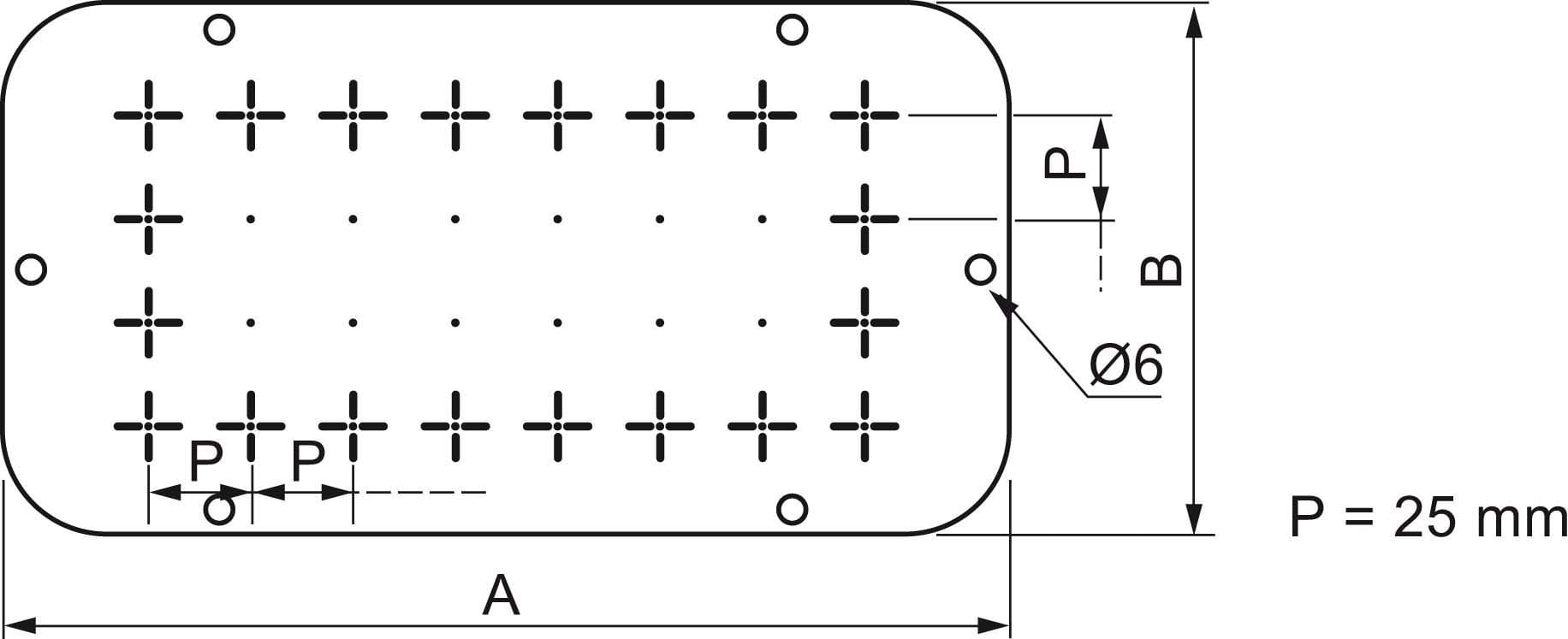 SCHNEIDER ELECTRIC - SNRNSYTLF Piastra passacavi piena 545X130 per PanelSeT S3D