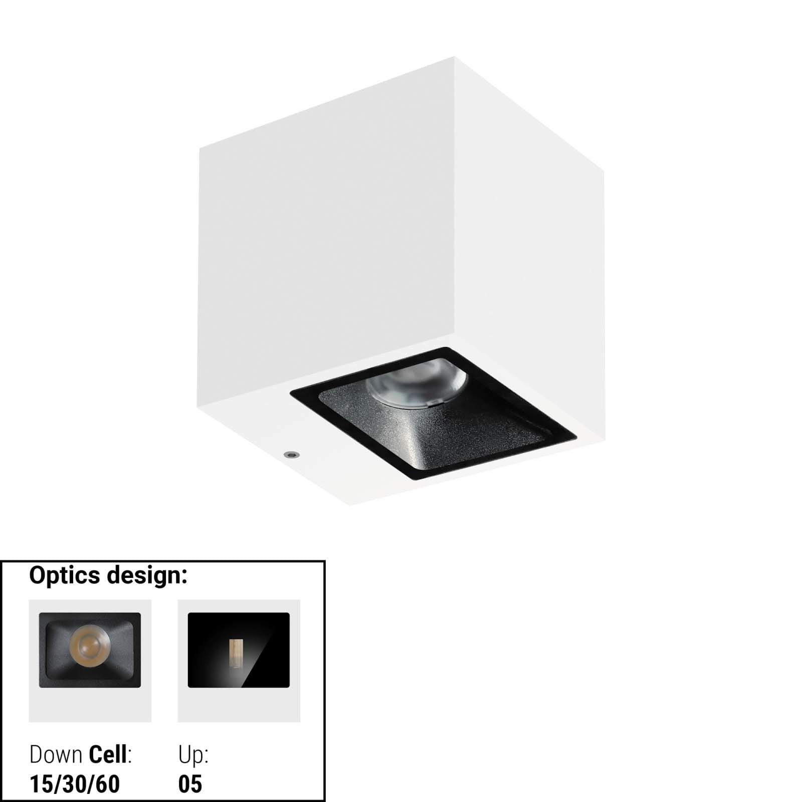 LINEA LIGHT (ILED) - ILD76624W60 CUBIT 24 2L BI-EM 15,5WAC ON/OFF BG