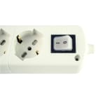 LE PROLUNGHE SAS - PRG316 CABLY UNIV.6U S/CAVO C/INTERRUTTORE BN