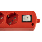 LE PROLUNGHE SAS - PRG375 CABLY U.5U 10/16A+SCH 3G1.5 MT.1.5 ROSSO