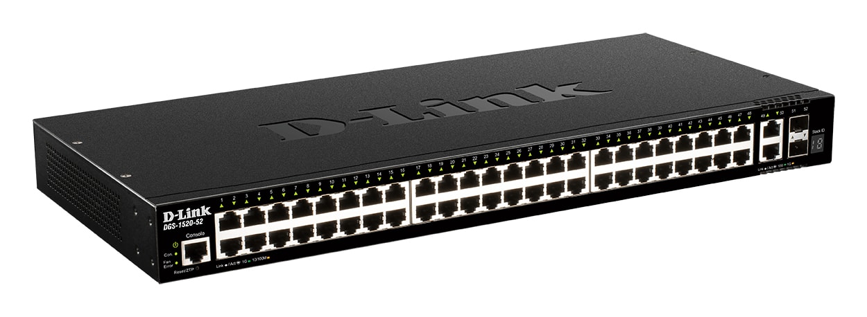 D-LINK MEDITERRANEO - DLKDGS-1520-52 SWITCH SMART 48X1GB, 2XSFP+, 2X10GB, RAC