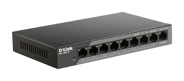 D-LINK MEDITERRANEO - DLKDSS-100E-9P SWITCH NONGEST POE 250MT 8X10/100,1XGB,