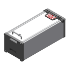 DKC POWER SOLUTIONS - HRCDTN90ETCF4AA Cassetta derivazione160A -Dispositivo sezionatore + Base portafusibili - 4P (3P+N)