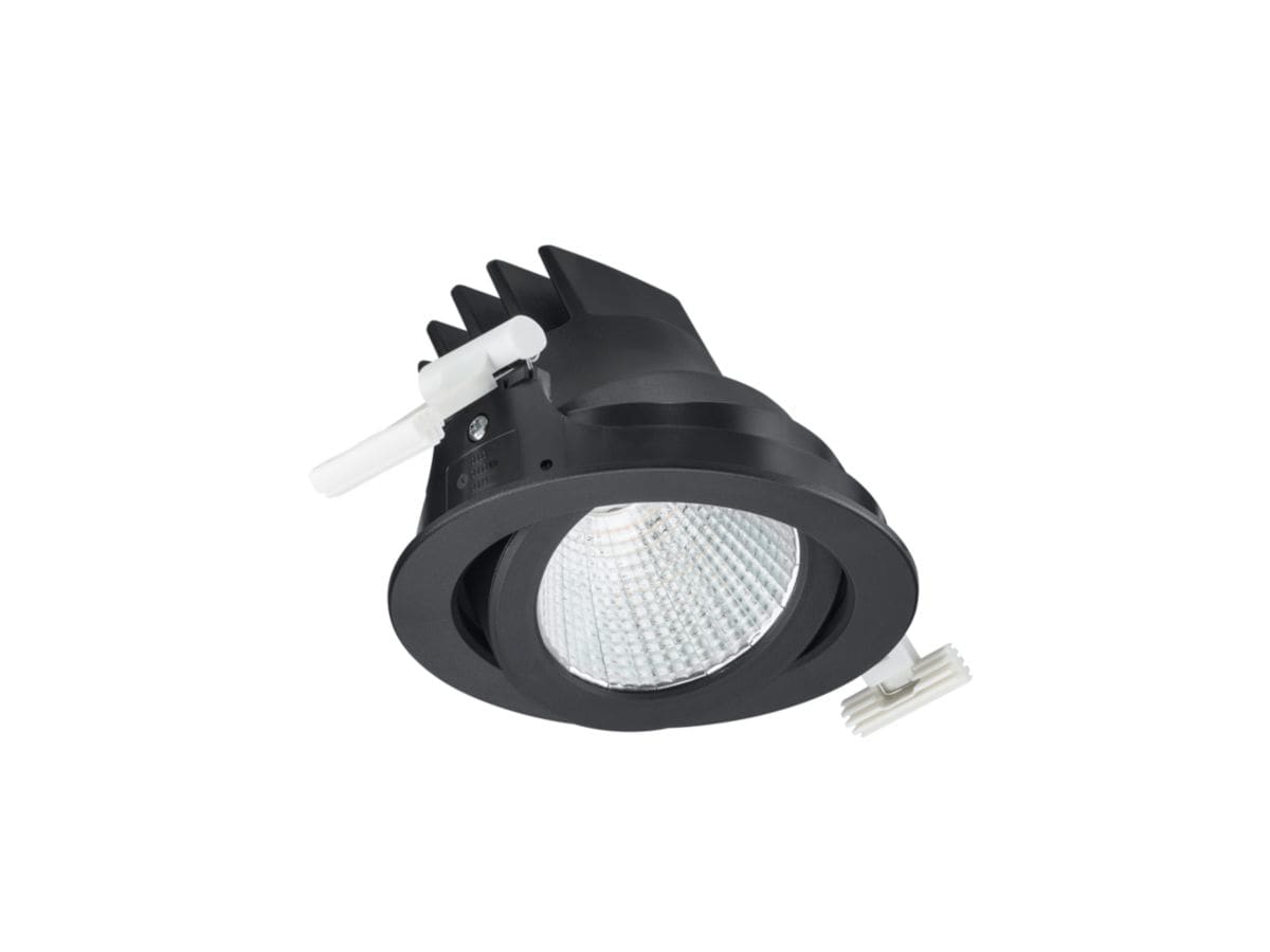 SIGNIFY ITALY SPA - PHA97893800 LuxSpace Accent Compact Adjustable, 23 W, D125 mm, 2800 lm, 3000 K, CRI90, Fascio largo, Riflettore PerfectAccent, Nero, IP20