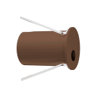 LINEA LIGHT (ILED) - ILD93515W07 QUARA-R 1 TONDO 1L 1W D25 CORTEN