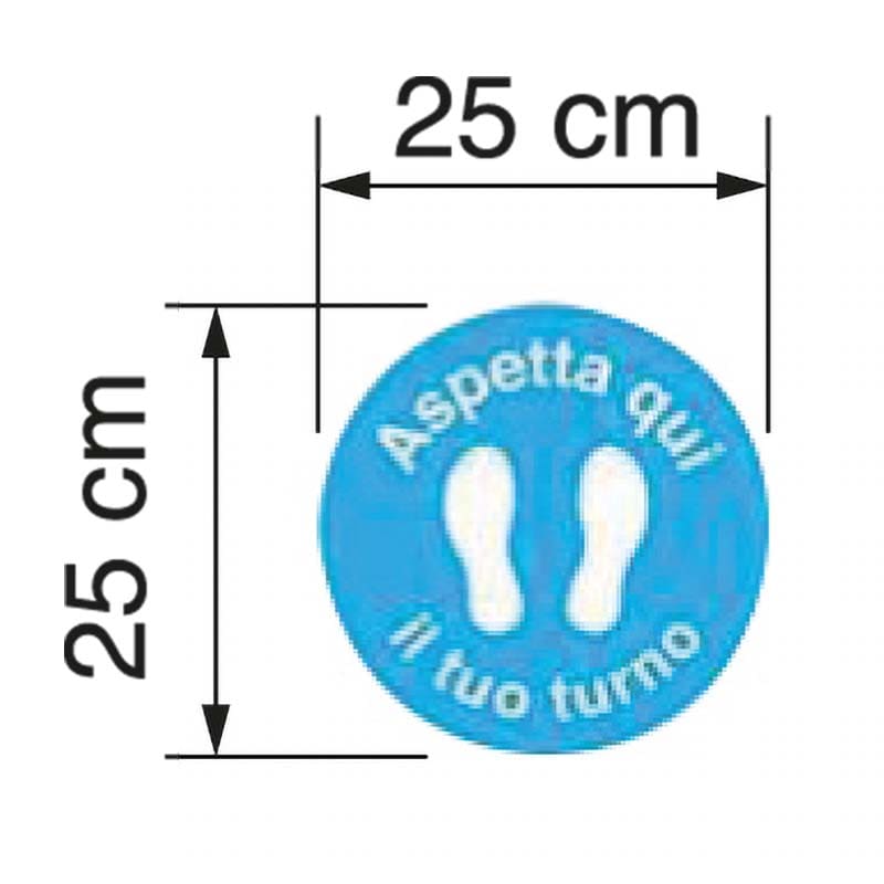ELCART DISTRIBUTION - ERT352201000 ADESIVO TONDO D.25CM CALPESTABILE