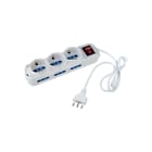 ELETTROCANALI - ETNECK11101 MULTIPRESA BIANCA 9 POSTI SCHUKO/BIVALEN