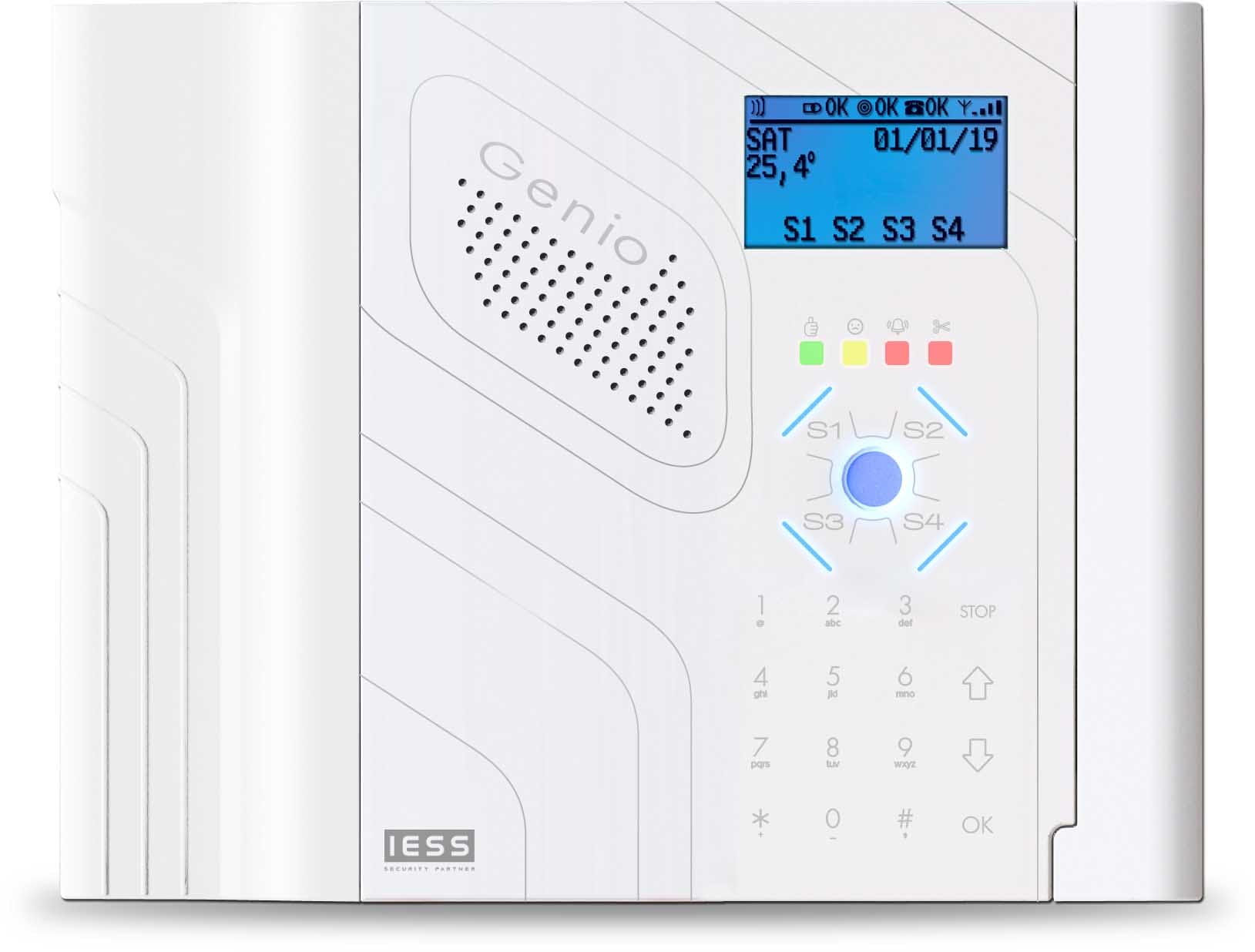 IESS SRL - EAAGENIOPLUS8 CENTRALE I-TRADE IBRIDA 868MHZ TOUCH 64I