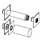 ROTEX - RXHEKFGV1101 SET DI COLLEGAMENTO FUMI/ARIA DN.80 C83