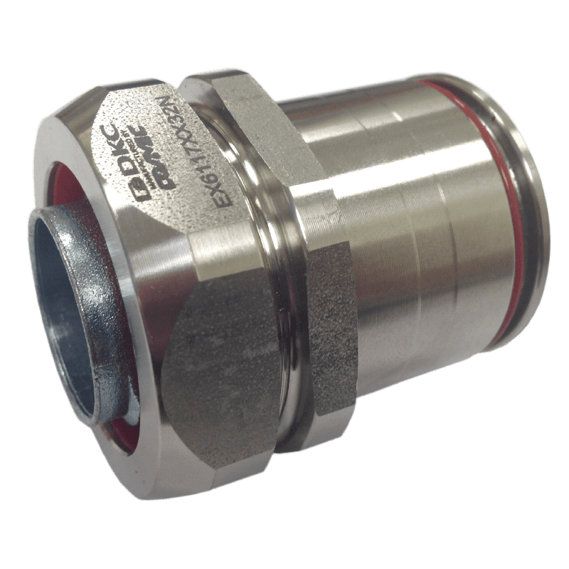 COSMEC - CSMEX6117XX25N Raccordo ad innesto rapido ATEX in INOX AISI 316L, tubo rigido 25 mm - tubo flessibile, AD21