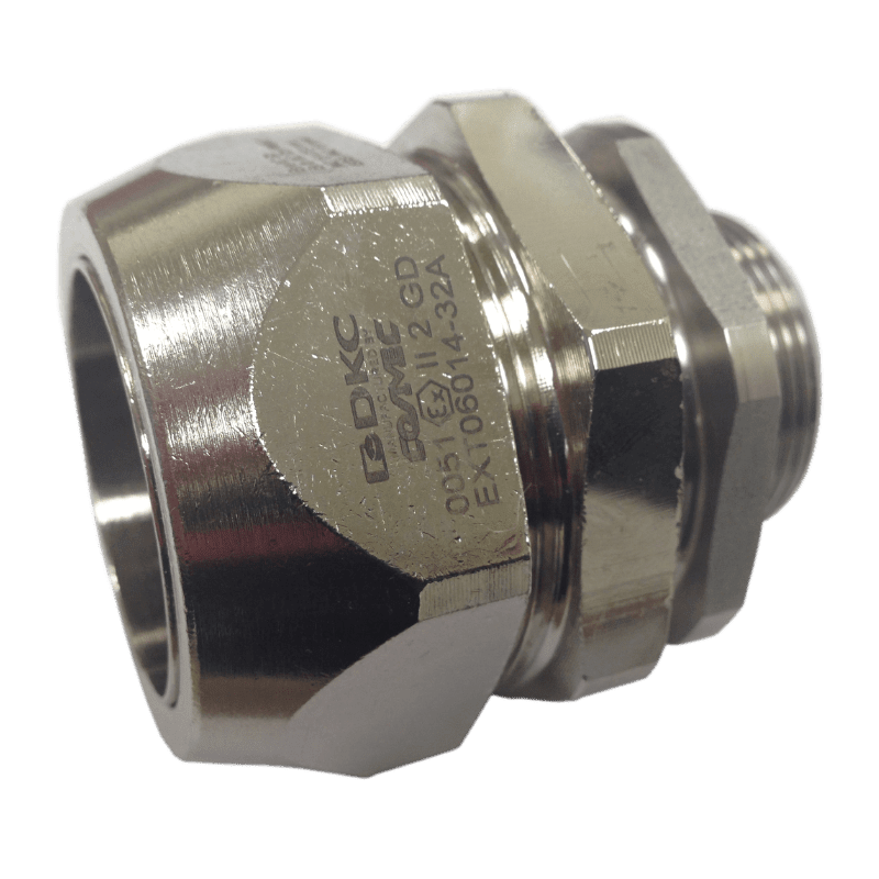 COSMEC - CSMEXT06014-16A Raccordo metallico maschio fisso doppio blaccaggio ATEX, filetto M16x1,5 mm, tubo fless. 12 mm