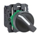 SCHNEIDER ELECTRIC - SNRXB5AD23 Selettore, Harmony XB5, plastica, nero, 22 mm, 2 posizioni, fisso, 2 NO