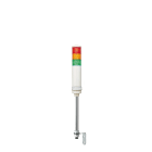 SCHNEIDER ELECTRIC - SNRXVC6M3 Harmony XVC, Colonna luminosa monoblocco precablata, plastica, rosso arancione verde, Ø60, montaggio su tubo, luce fissa, IP23, 100...240 V AC