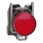 SCHNEIDER ELECTRIC - SNRXB4BVGM4T Harmony XB4, Lampada spia, metallo, rosso, diam.22, con LED integrato ad alta protezione, 110…240VAC , 300 VA a 230 VAC, 120 VA a 120 VAC