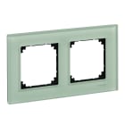 SCHNEIDER ELECTRIC - SNRMTN404204 CORNICE M-ELEGANCE DOPP.VETRO VERDE