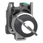 SCHNEIDER ELECTRIC - SNRXB4BG415 Selettore a chiave, Harmony XB4, metallo, nero, 22 mm, chiave 455, 2 pos, fisso, estrazione chiave sinistra destra, 1 NO, Push-in