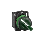 SCHNEIDER ELECTRIC - SNRXB5AK123G5 Testa selettore luminoso verde Ø 22 - Imp. 2 pos. - 120 V - 1NO+1NC- LED universale