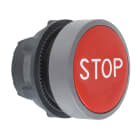 SCHNEIDER ELECTRIC - SNRZB5AA434C0 TESTA PULSANTE ROSSO STOP GHIERA GRIGIA