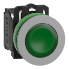 SCHNEIDER ELECTRIC - SNRXB5FW33B5C0 PULS. LUM.VERDE 24V NO+NC A FILO GRIGIO