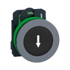 SCHNEIDER ELECTRIC - SNRXB5FA3351C0 Puls.nero freccia filopannello 1NO grigio - Ø30