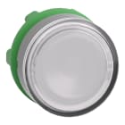 SCHNEIDER ELECTRIC - SNRZB5AA18C0 Testa pulsante bianco per etichette ghiera grigia- per LED universale - Ø22