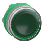 SCHNEIDER ELECTRIC - SNRZB5AA38C0 Testa pulsante verde per etichette -ghiera grigia- per LED universale- Ø22