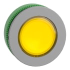 SCHNEIDER ELECTRIC - SNRZB5FW383C0 Testa pulsante luminoso giallo filopannello ghiera grigia- per LED universale- Ø30