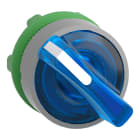 SCHNEIDER ELECTRIC - SNRZB5AK1263C0 Testa selettore luminoso blu ghiera grigia- per LED universale- Ø22