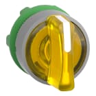 SCHNEIDER ELECTRIC - SNRZB5AK1783C0 Testa selettore luminoso giallo - 3 pos - ghiera grigia- per LED universale - Ø22