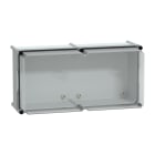 SCHNEIDER ELECTRIC - SNRNSYPLS2754AG Cassetta PLS, retro in poliestere, coperchio trasparente per PC IP65 27x54x23cm