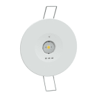 SCHNEIDER ELECTRIC - SNROVA48955 Exiway Smartbeam Incasso, IP42, Autoalimentato Autodiagnosi e Centralizzata Activa/DiCube, 220lm SE/SA, 3h, Antipanico, illuminazione di sicurezza