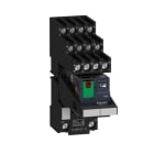 SCHNEIDER ELECTRIC - SNRRXM4AB1P7PVS Relè RXM-pulsante test+LED pre-montato-base contatti separati-4NC/NO 6A 230Vca