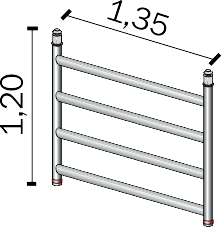 FRIGERIO CARPENTERIE - FRIALP MV F4 NF MONTAN.VERTIC. INTER. 4G XPO.ALP F135