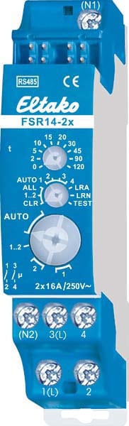 ELTAKO - EAK30014002 FSR14-2x - Relè a impulsi bus RS485, 2 canali