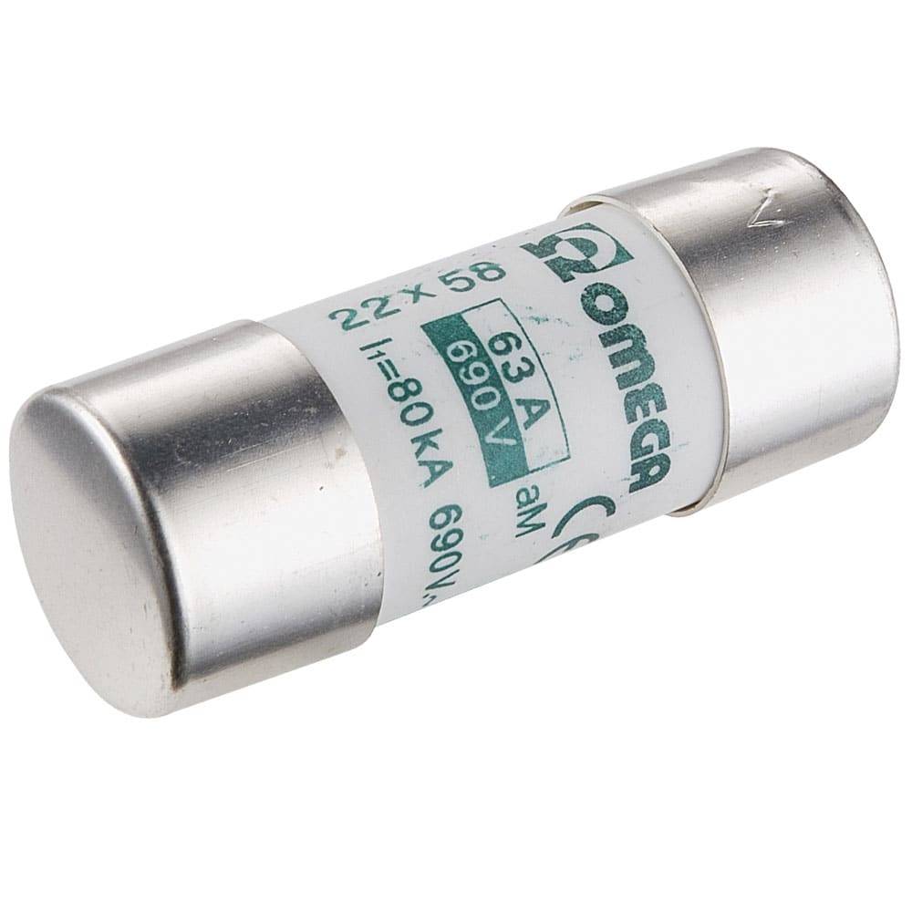 OMEGA FUSIBILI SPA - OMFAM258463 FUS 22X58 63A AM 500V