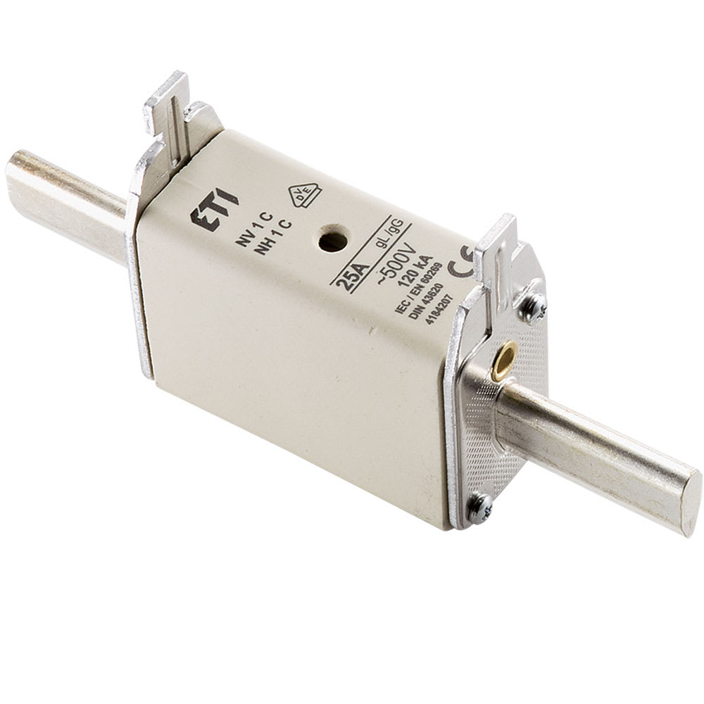 OMEGA FUSIBILI SPA - OMFNH1G080 FUSIBILI NH1 GG 80A 500V