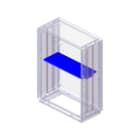 CONCHIGLIA - CON095777579 Acc. per Serie GRAFI 7 - Ripiano porta apparecchiature in lamiera prezincata, profondità 460 mm