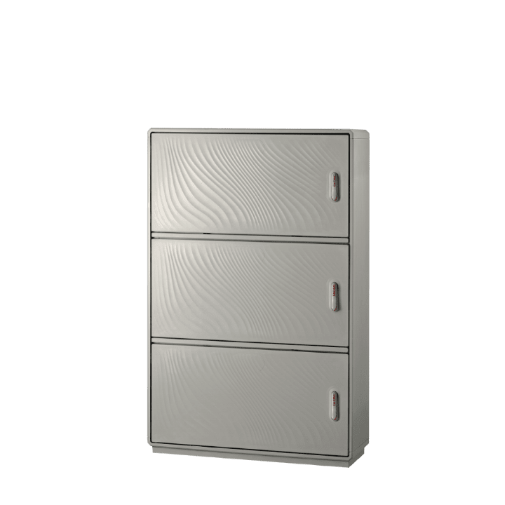 CONCHIGLIA - CON078908308 Serie GRAFI 9 - Armadio in vetroresina, 3 vani, IP44, dimensioni 1180 x 910 x 330 mm (AxBxP)