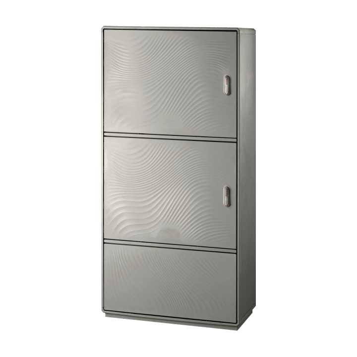 CONCHIGLIA - CON078909298 Serie GRAFI 9 - Armadio in vetroresina, 2 vani + zoccolo, IP44, dim. 1840 x 910 x 330 mm (AxBxP)