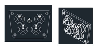 SUNGROW ITALY SRL - SUGBB004987 PIASTRA PER ARRIVO CAVI UNIPOLARI AC PER
