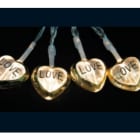 GIOCOPLAST NATALE SP - GCP14212236 15 CUORI DECORATI E COLRATI, A BATTERIA