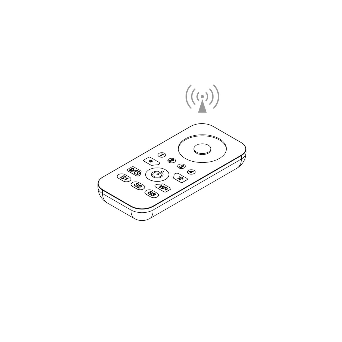 NOVALUX SRL - NOX16906.99 LUXCONTROL: TELECOMANDO BIANCO 4 ZONE