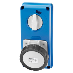 GEWISS - GEWGW66322N PRESA FISSA INTERBLOCCATA VERTICALE - SENZA FONDO - SENZA BASE PORTAFUSIBILI - 3P+N+T 32A 480-500V - 50/60HZ 7H - IP67