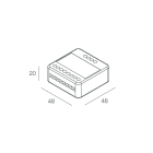 NOVALUX SPA - NOX105919.99 MODULO DIMMERABILE PER STRIP LED RGB max 6A totali 3 canali, in tensione costante. Controllo mediante app o pulsante. (Garanzia: 3 anni)