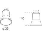 NOVALUX SRL - NOX441400003 LAMP. LED GU10 MINI 3000K 3W 60